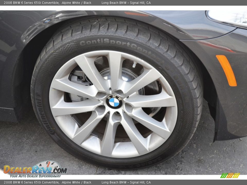 2008 BMW 6 Series 650i Convertible Alpine White / Black Photo #2