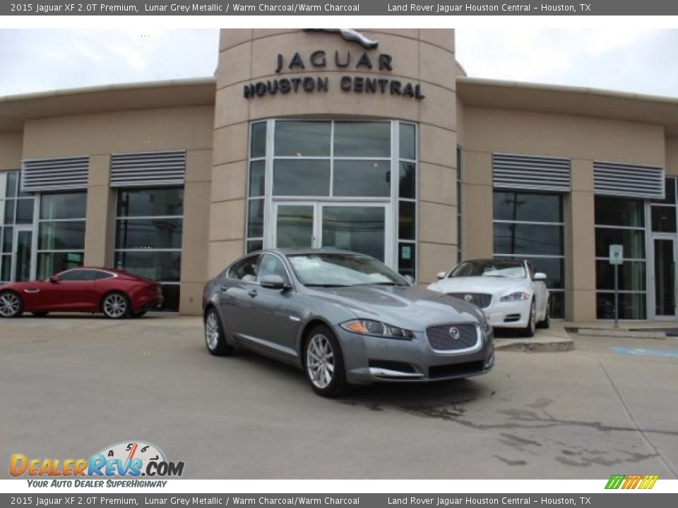2015 Jaguar XF 2.0T Premium Lunar Grey Metallic / Warm Charcoal/Warm Charcoal Photo #1