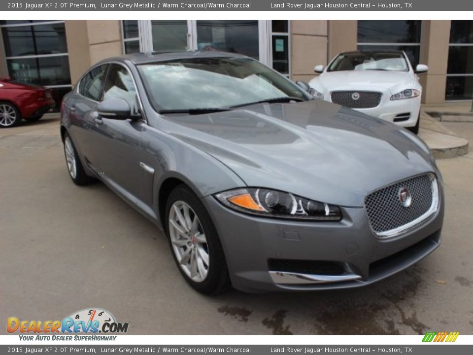 2015 Jaguar XF 2.0T Premium Lunar Grey Metallic / Warm Charcoal/Warm Charcoal Photo #2
