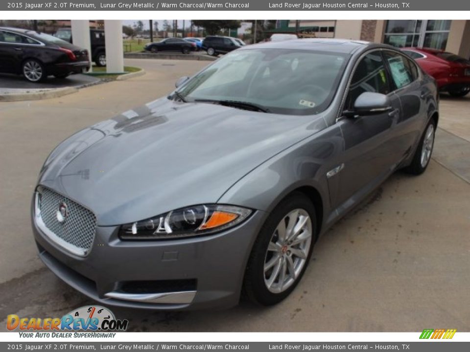 2015 Jaguar XF 2.0T Premium Lunar Grey Metallic / Warm Charcoal/Warm Charcoal Photo #4