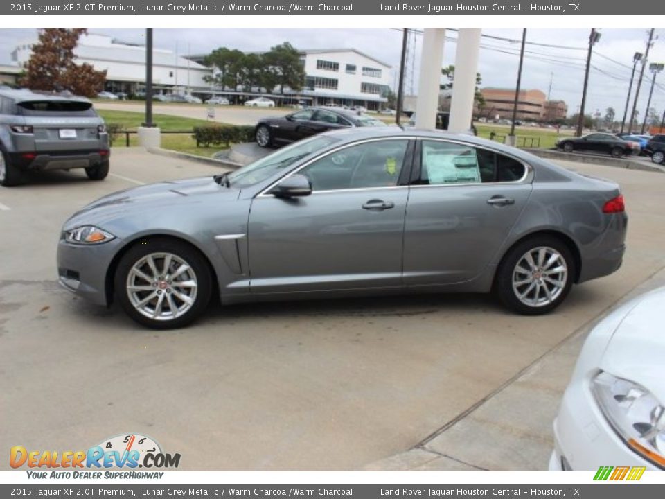 2015 Jaguar XF 2.0T Premium Lunar Grey Metallic / Warm Charcoal/Warm Charcoal Photo #5