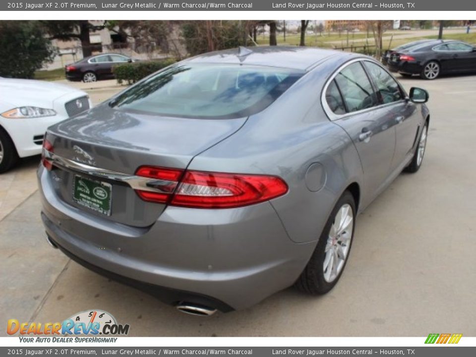 2015 Jaguar XF 2.0T Premium Lunar Grey Metallic / Warm Charcoal/Warm Charcoal Photo #8