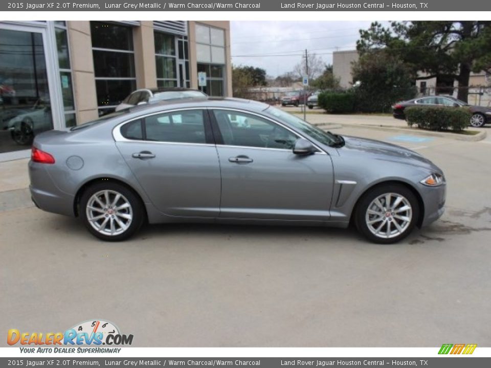 2015 Jaguar XF 2.0T Premium Lunar Grey Metallic / Warm Charcoal/Warm Charcoal Photo #9