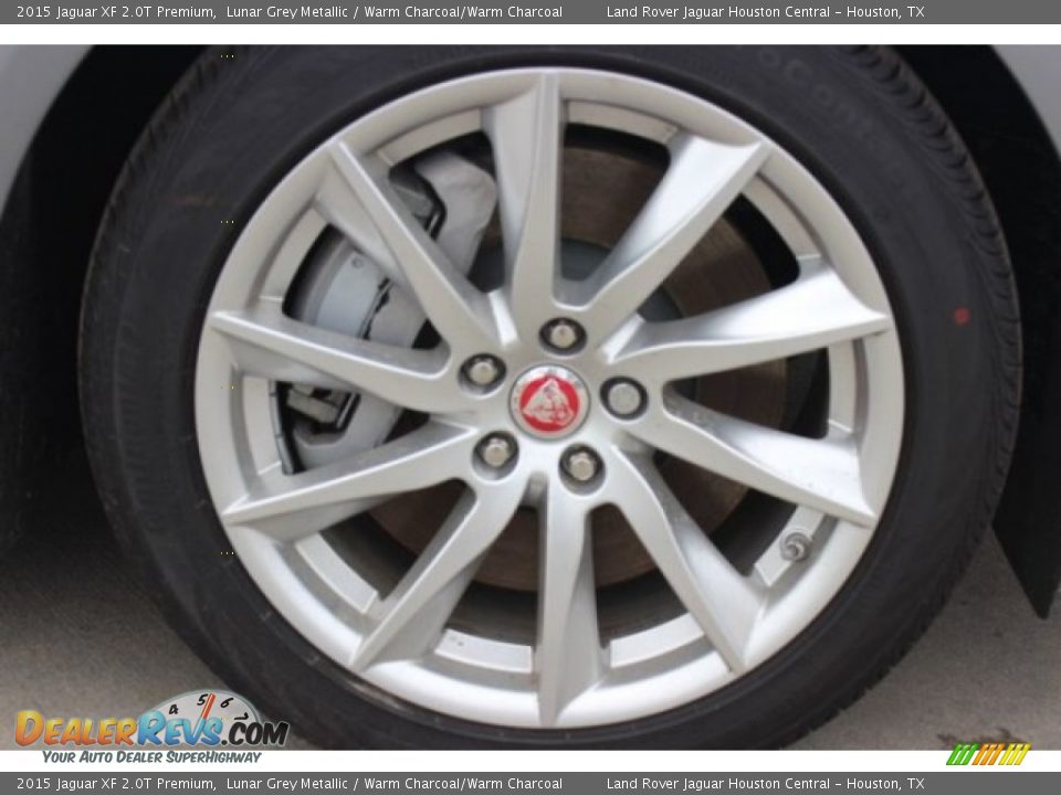 2015 Jaguar XF 2.0T Premium Lunar Grey Metallic / Warm Charcoal/Warm Charcoal Photo #10