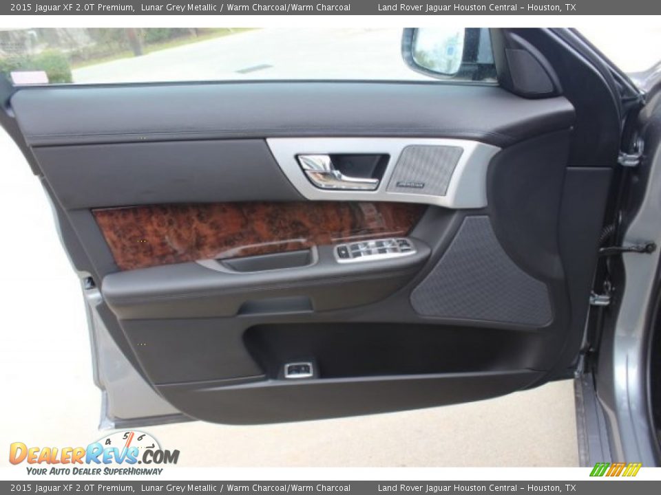 2015 Jaguar XF 2.0T Premium Lunar Grey Metallic / Warm Charcoal/Warm Charcoal Photo #11