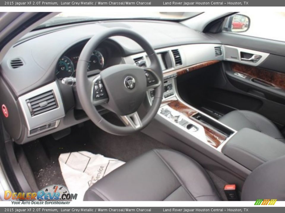 2015 Jaguar XF 2.0T Premium Lunar Grey Metallic / Warm Charcoal/Warm Charcoal Photo #12