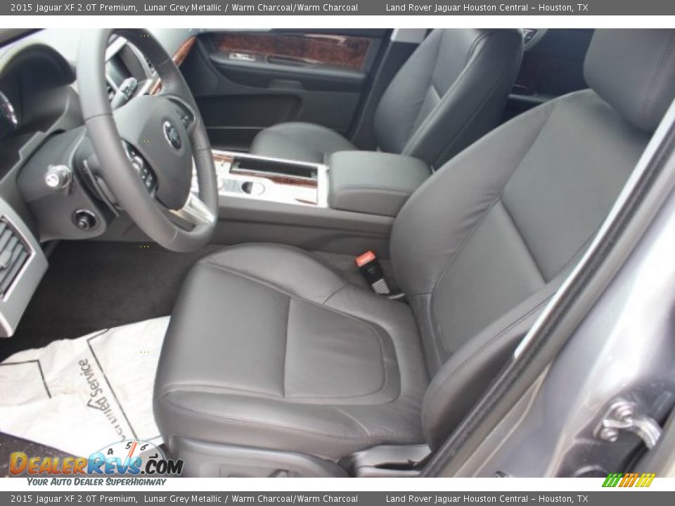 2015 Jaguar XF 2.0T Premium Lunar Grey Metallic / Warm Charcoal/Warm Charcoal Photo #13