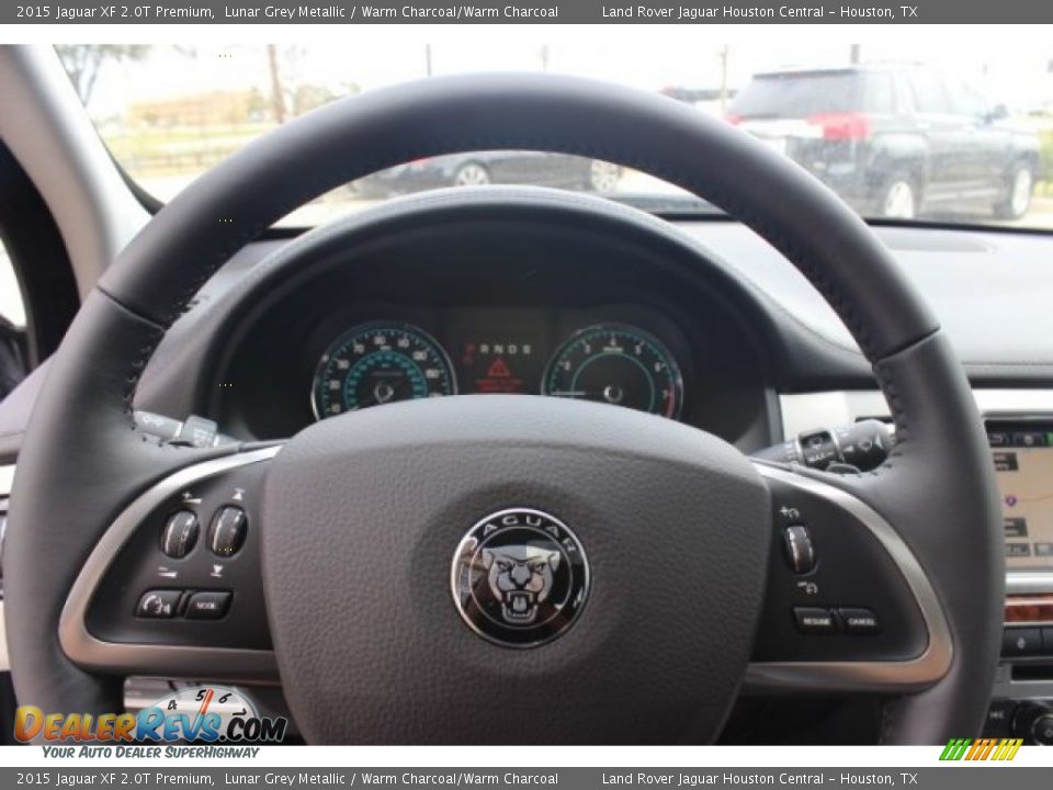 2015 Jaguar XF 2.0T Premium Lunar Grey Metallic / Warm Charcoal/Warm Charcoal Photo #24