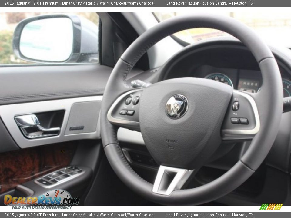 2015 Jaguar XF 2.0T Premium Lunar Grey Metallic / Warm Charcoal/Warm Charcoal Photo #28