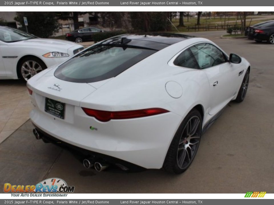 2015 Jaguar F-TYPE R Coupe Polaris White / Jet/Red Duotone Photo #8