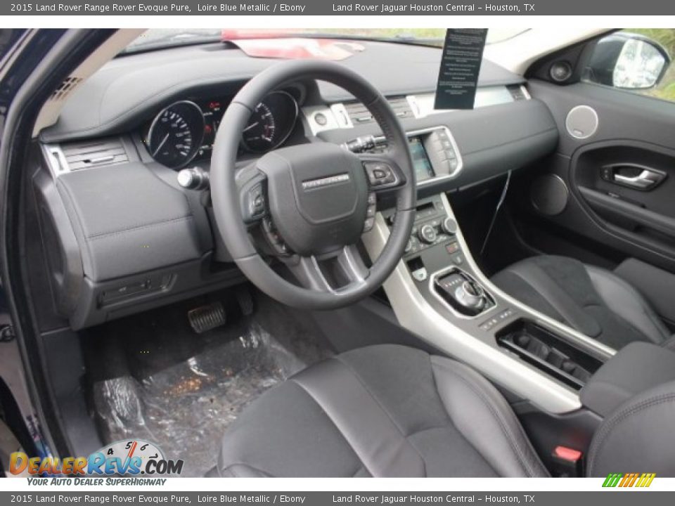 Ebony Interior - 2015 Land Rover Range Rover Evoque Pure Photo #12