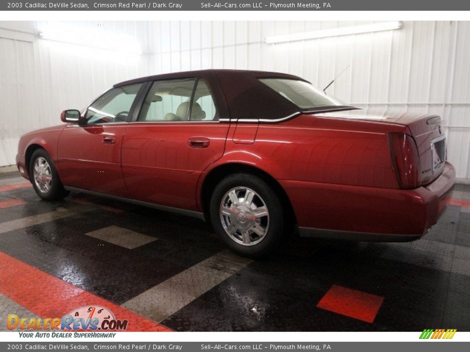 2003 Cadillac DeVille Sedan Crimson Red Pearl / Dark Gray Photo #11