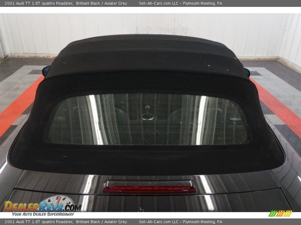 2001 Audi TT 1.8T quattro Roadster Brilliant Black / Aviator Grey Photo #13