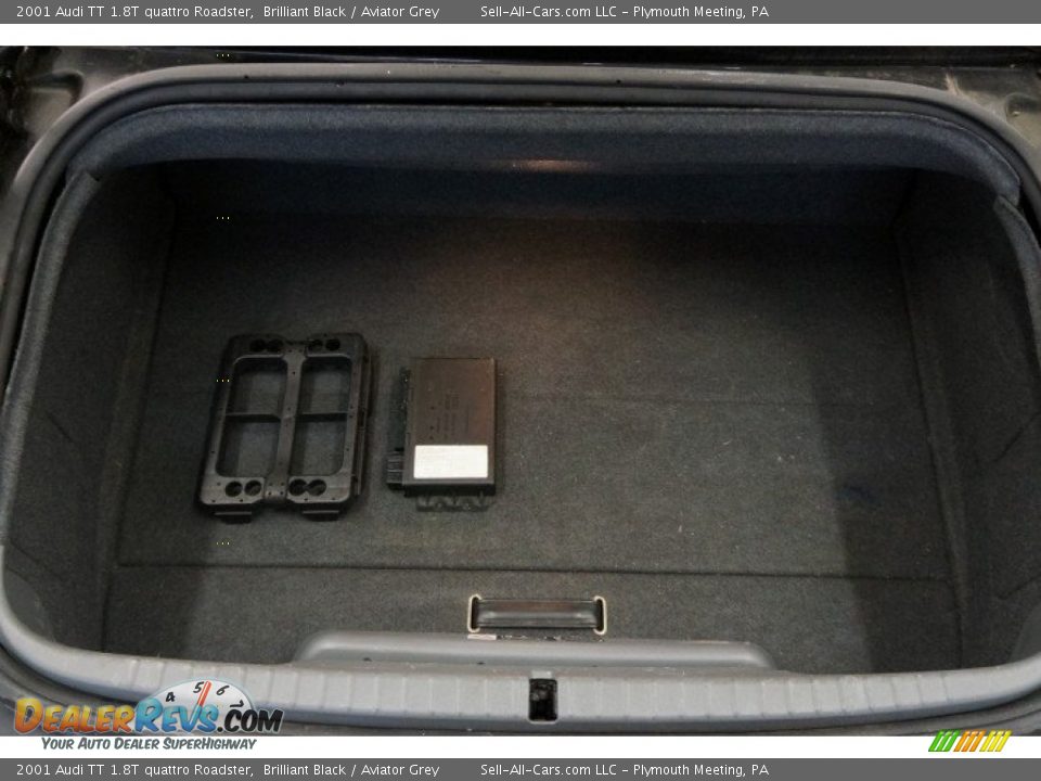 2001 Audi TT 1.8T quattro Roadster Brilliant Black / Aviator Grey Photo #17