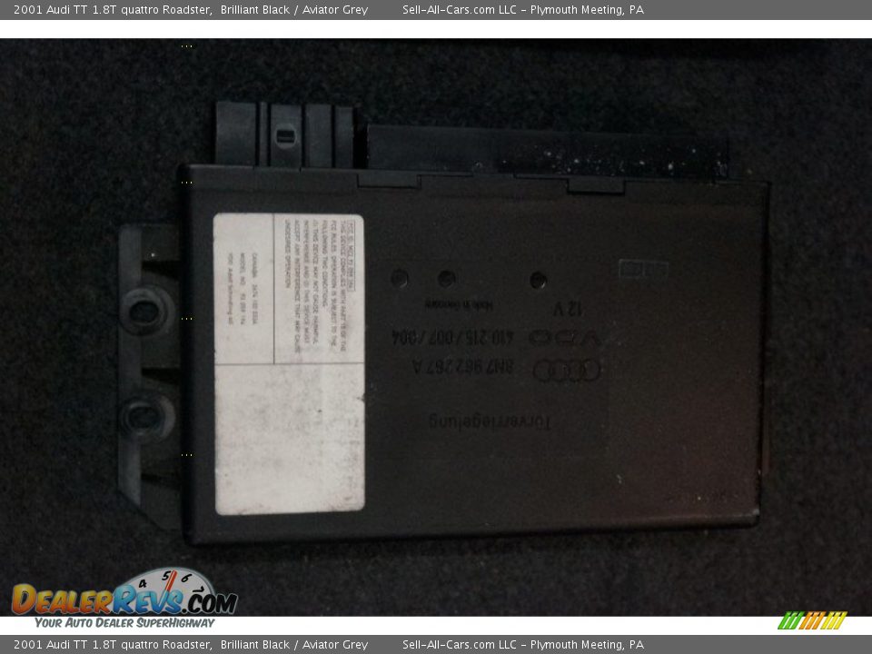 2001 Audi TT 1.8T quattro Roadster Brilliant Black / Aviator Grey Photo #19