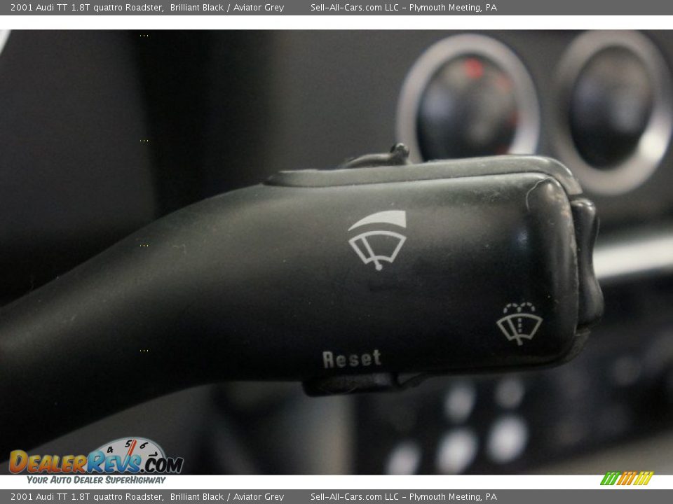 2001 Audi TT 1.8T quattro Roadster Brilliant Black / Aviator Grey Photo #24