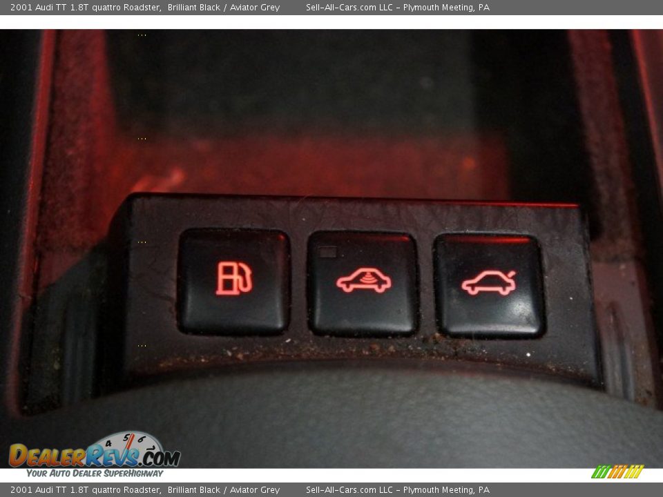 2001 Audi TT 1.8T quattro Roadster Brilliant Black / Aviator Grey Photo #30