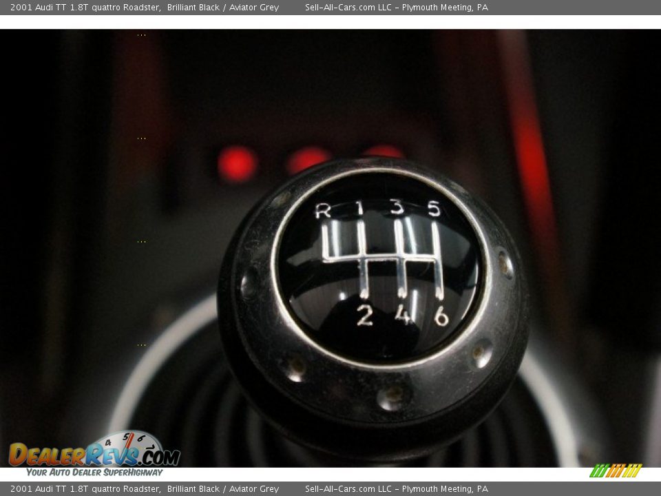 2001 Audi TT 1.8T quattro Roadster Brilliant Black / Aviator Grey Photo #31