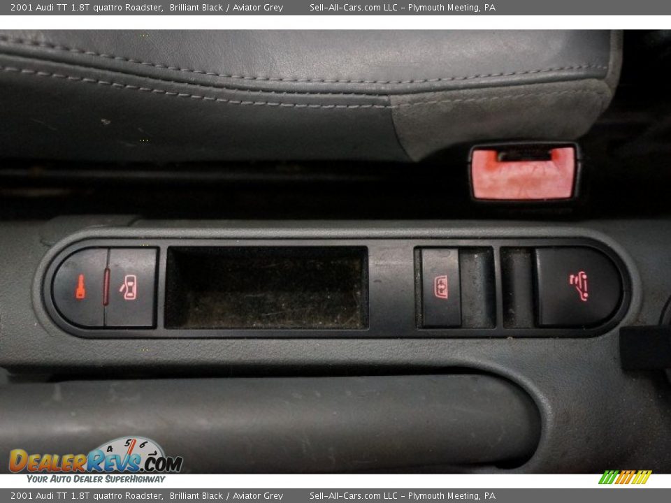 2001 Audi TT 1.8T quattro Roadster Brilliant Black / Aviator Grey Photo #32
