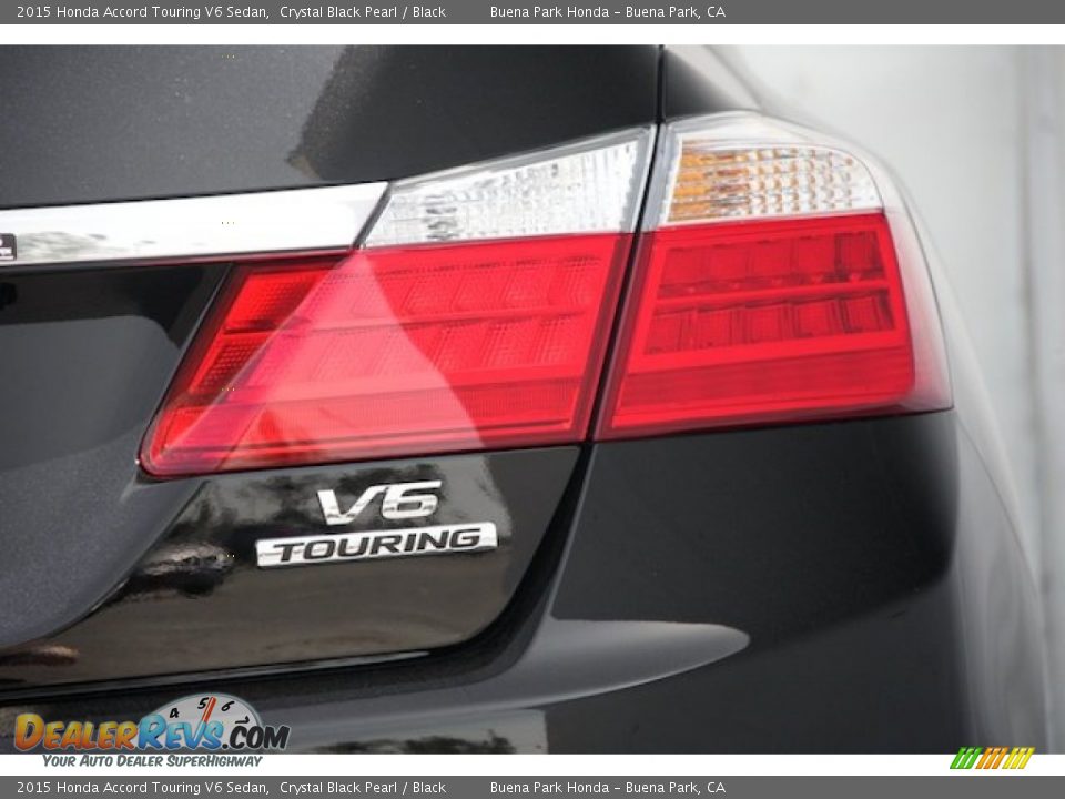 2015 Honda Accord Touring V6 Sedan Crystal Black Pearl / Black Photo #4