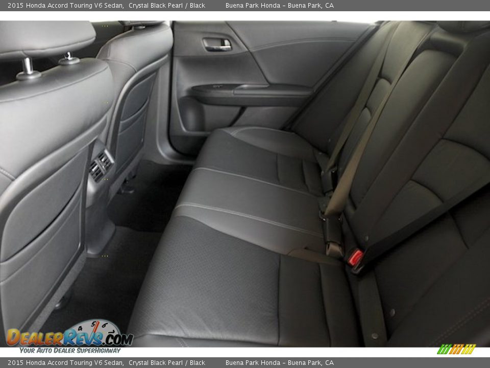 2015 Honda Accord Touring V6 Sedan Crystal Black Pearl / Black Photo #17