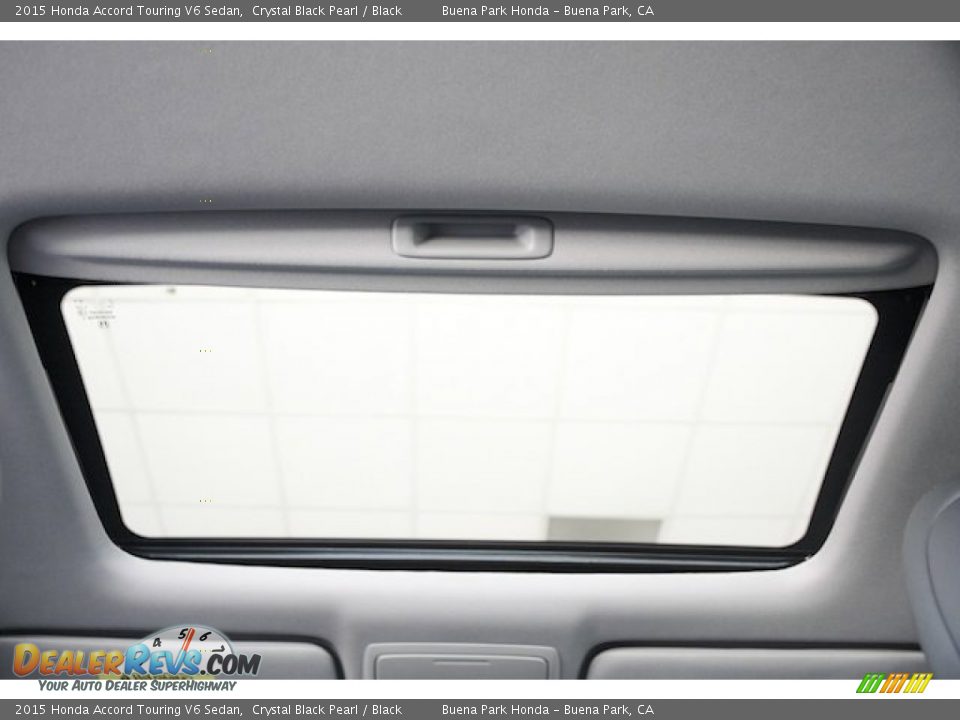 2015 Honda Accord Touring V6 Sedan Crystal Black Pearl / Black Photo #19