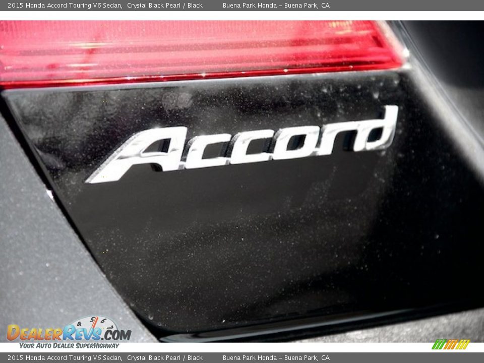 2015 Honda Accord Touring V6 Sedan Crystal Black Pearl / Black Photo #3
