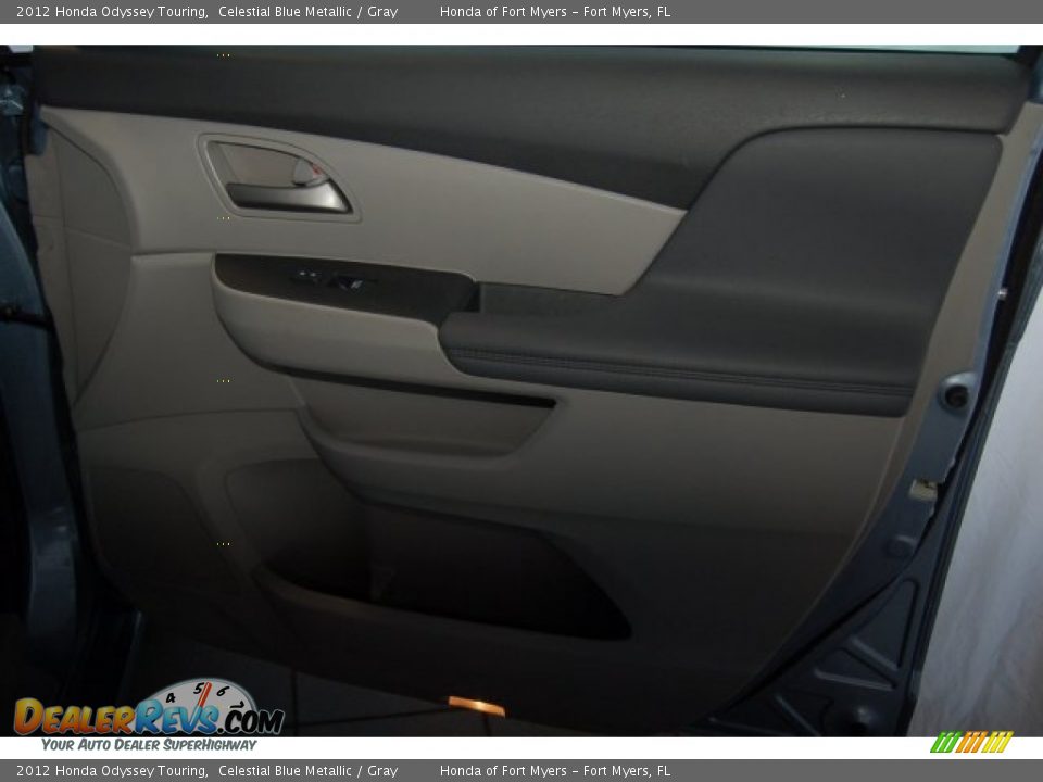 2012 Honda Odyssey Touring Celestial Blue Metallic / Gray Photo #34