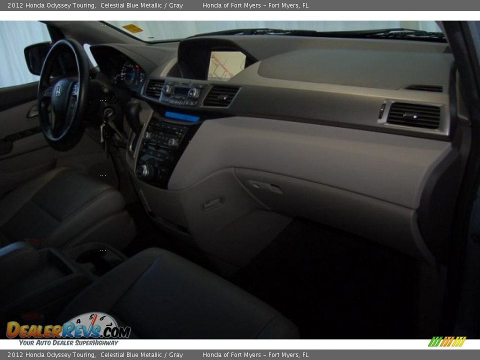 2012 Honda Odyssey Touring Celestial Blue Metallic / Gray Photo #35