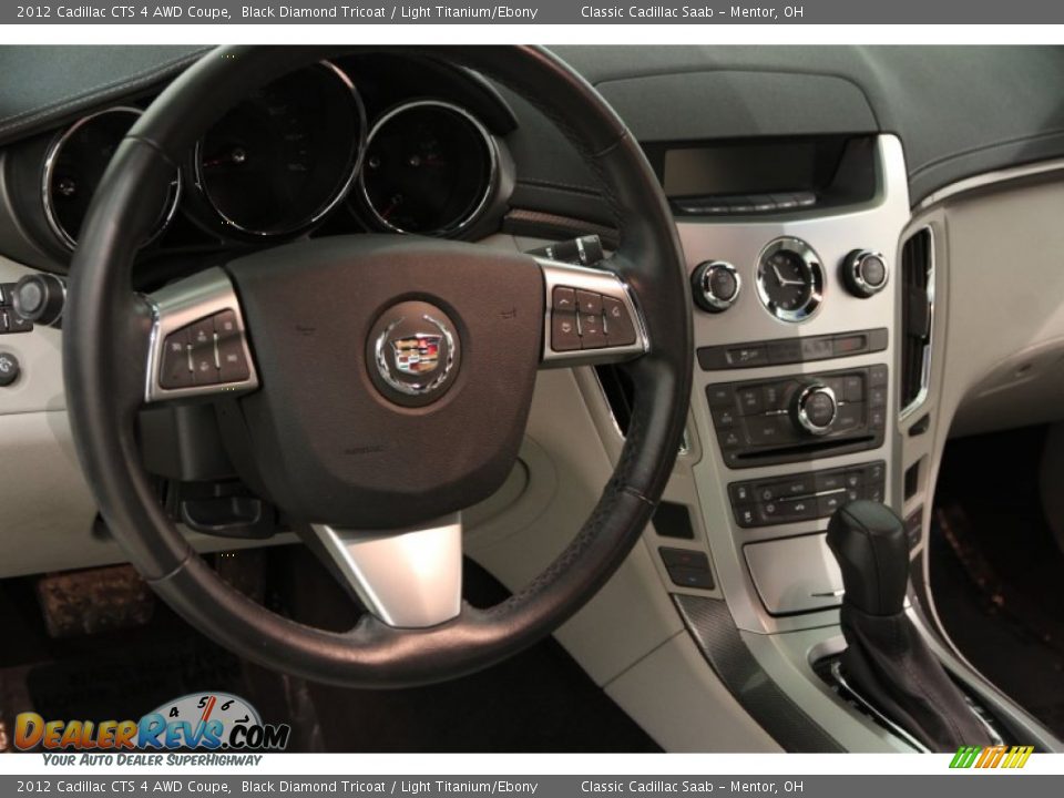 2012 Cadillac CTS 4 AWD Coupe Black Diamond Tricoat / Light Titanium/Ebony Photo #6