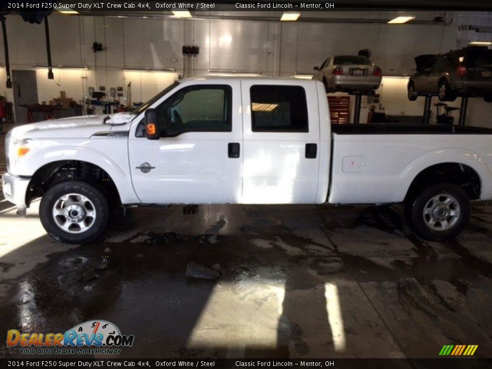 2014 Ford F250 Super Duty XLT Crew Cab 4x4 Oxford White / Steel Photo #1