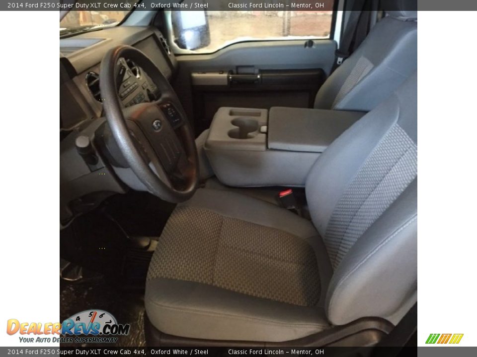 2014 Ford F250 Super Duty XLT Crew Cab 4x4 Oxford White / Steel Photo #2