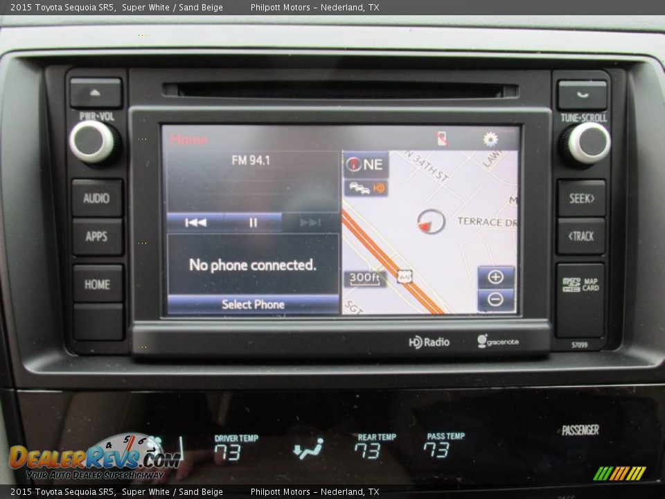 Navigation of 2015 Toyota Sequoia SR5 Photo #30