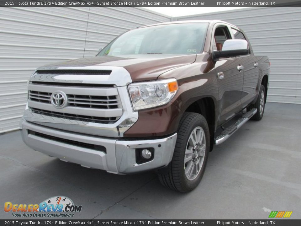 Front 3/4 View of 2015 Toyota Tundra 1794 Edition CrewMax 4x4 Photo #7