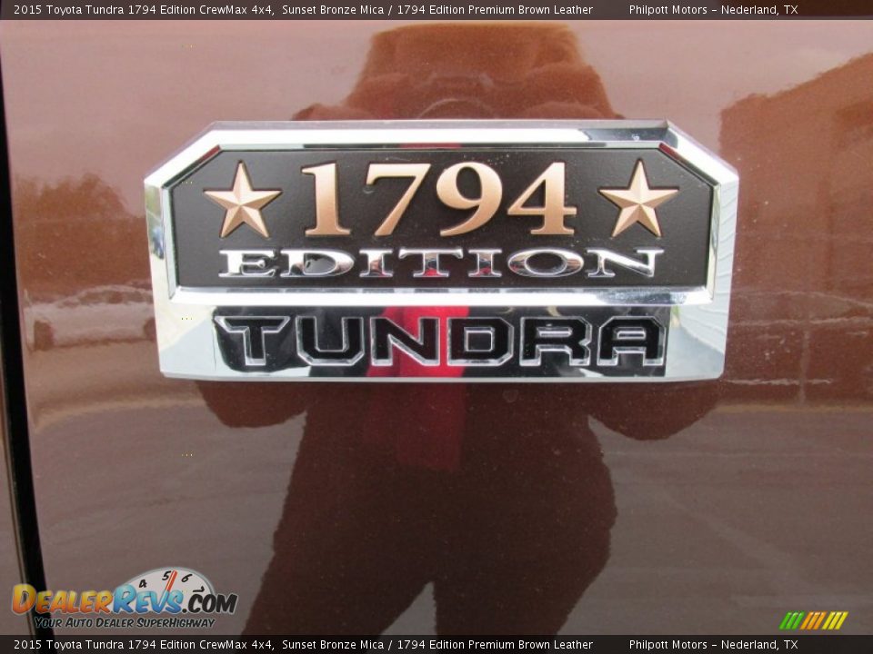 2015 Toyota Tundra 1794 Edition CrewMax 4x4 Sunset Bronze Mica / 1794 Edition Premium Brown Leather Photo #14