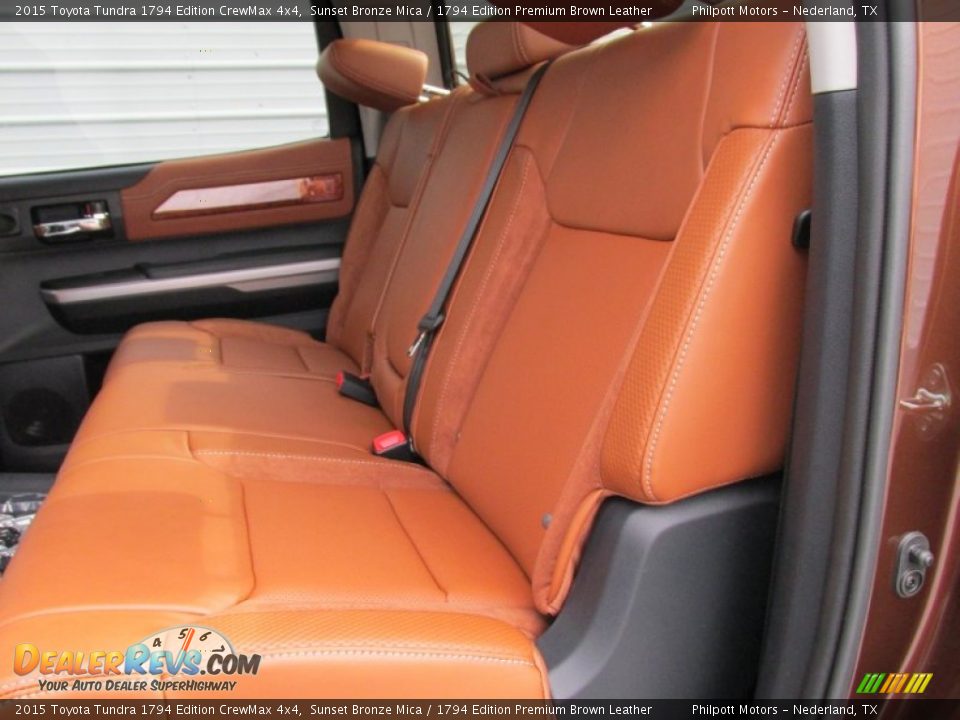 Rear Seat of 2015 Toyota Tundra 1794 Edition CrewMax 4x4 Photo #19