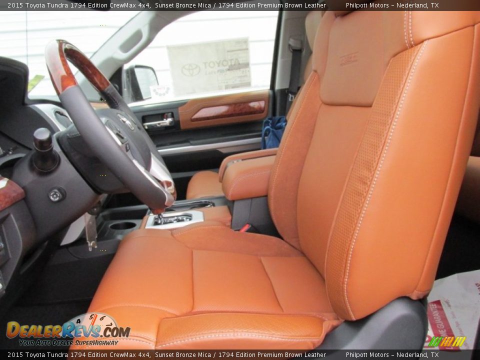 Front Seat of 2015 Toyota Tundra 1794 Edition CrewMax 4x4 Photo #22