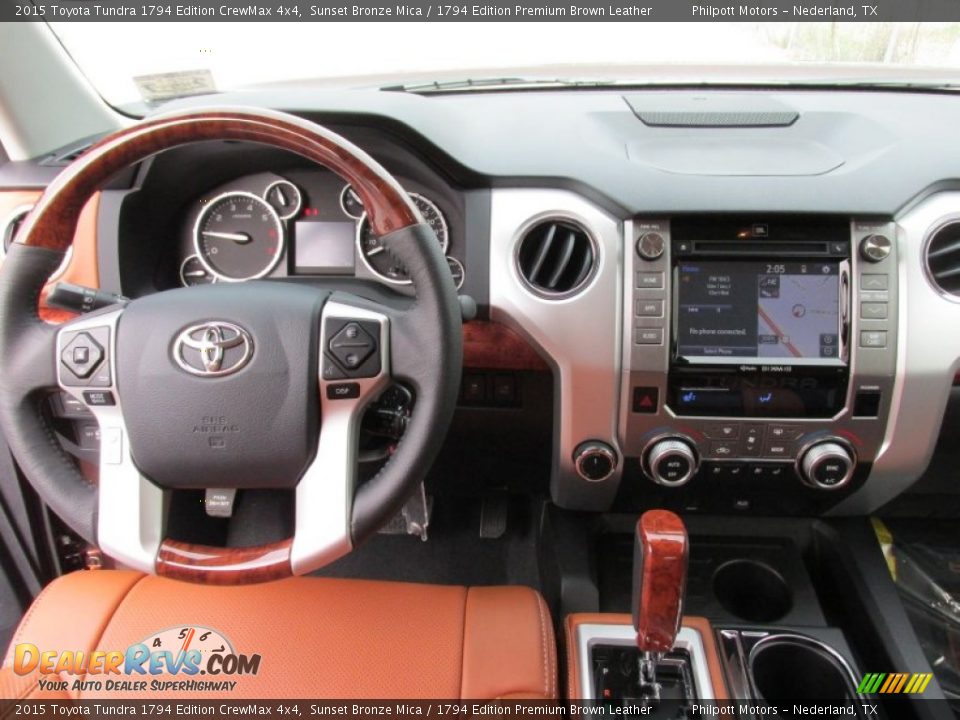 Dashboard of 2015 Toyota Tundra 1794 Edition CrewMax 4x4 Photo #25