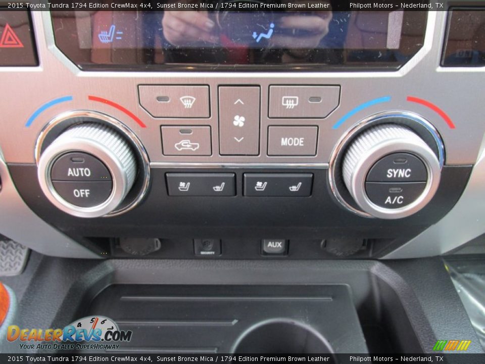 Controls of 2015 Toyota Tundra 1794 Edition CrewMax 4x4 Photo #28