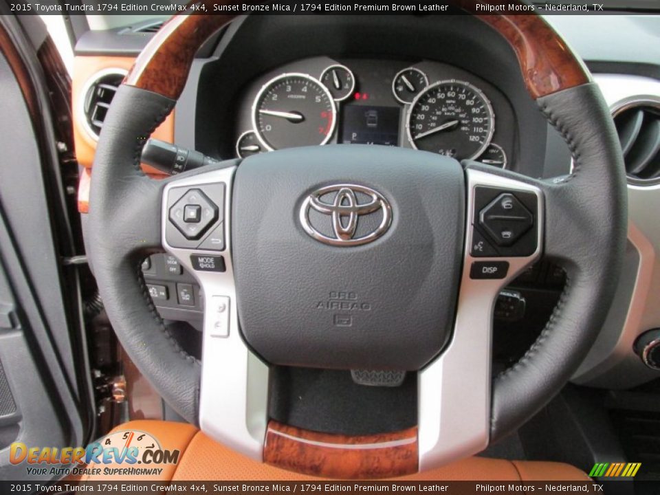 2015 Toyota Tundra 1794 Edition CrewMax 4x4 Steering Wheel Photo #32