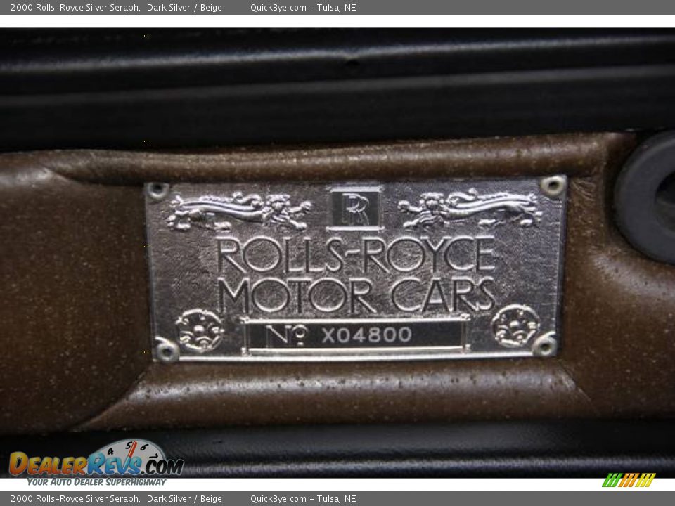 2000 Rolls-Royce Silver Seraph Dark Silver / Beige Photo #23