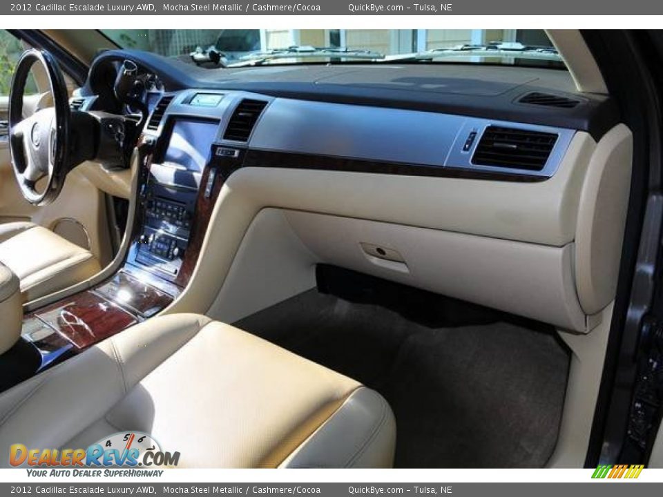 2012 Cadillac Escalade Luxury AWD Mocha Steel Metallic / Cashmere/Cocoa Photo #4