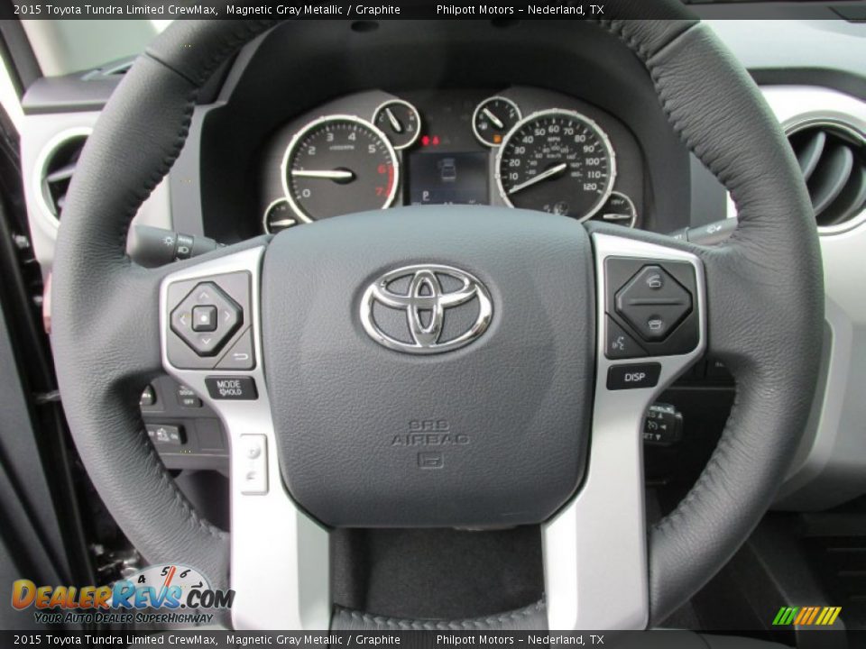 2015 Toyota Tundra Limited CrewMax Magnetic Gray Metallic / Graphite Photo #32