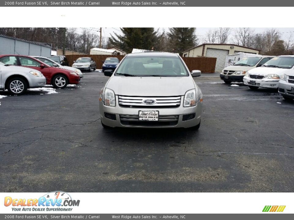 2008 Ford Fusion SE V6 Silver Birch Metallic / Camel Photo #8