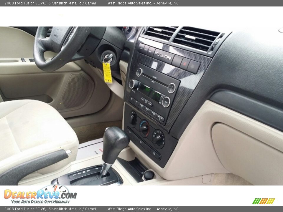 2008 Ford Fusion SE V6 Silver Birch Metallic / Camel Photo #11