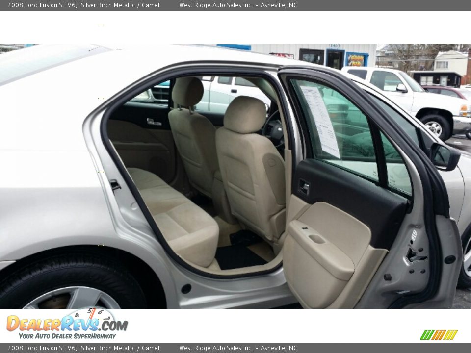 2008 Ford Fusion SE V6 Silver Birch Metallic / Camel Photo #12