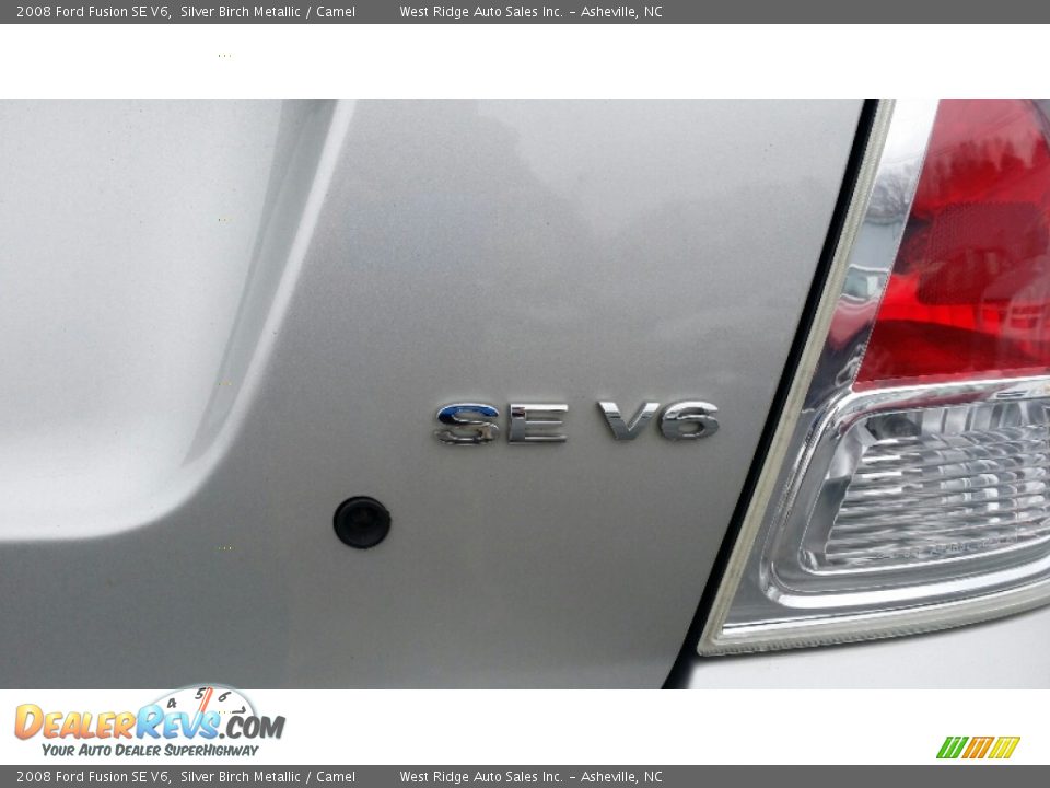 2008 Ford Fusion SE V6 Silver Birch Metallic / Camel Photo #15