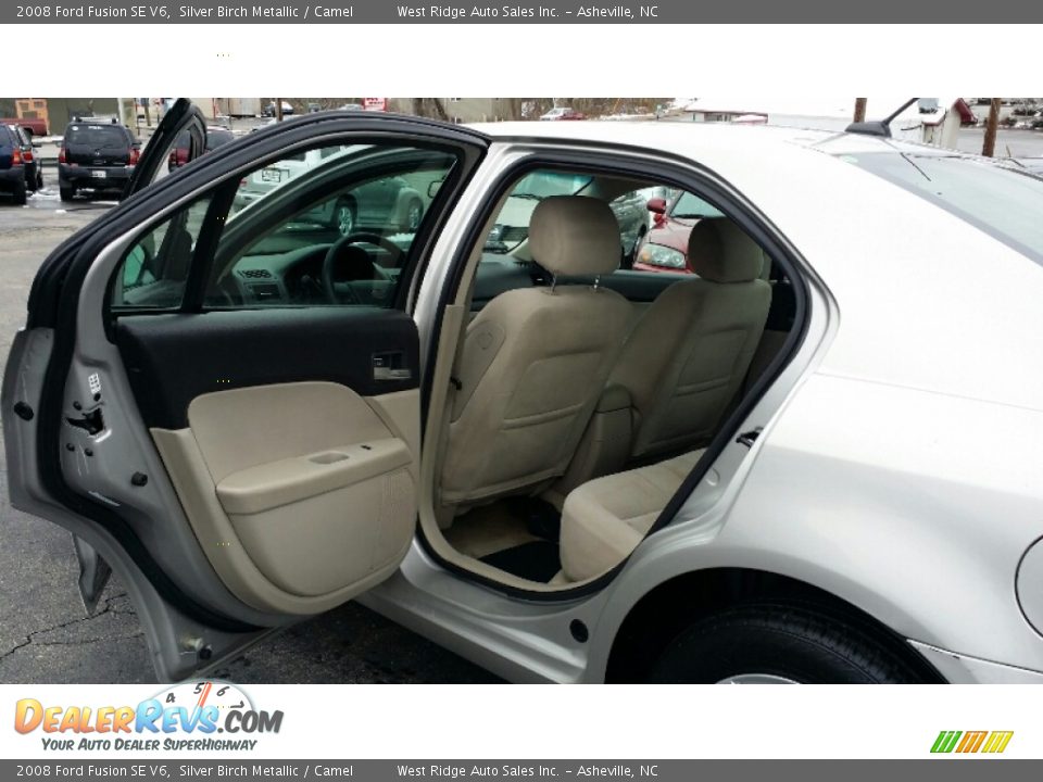 2008 Ford Fusion SE V6 Silver Birch Metallic / Camel Photo #17