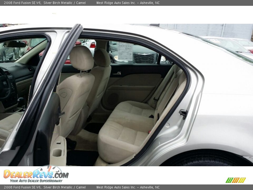 2008 Ford Fusion SE V6 Silver Birch Metallic / Camel Photo #18