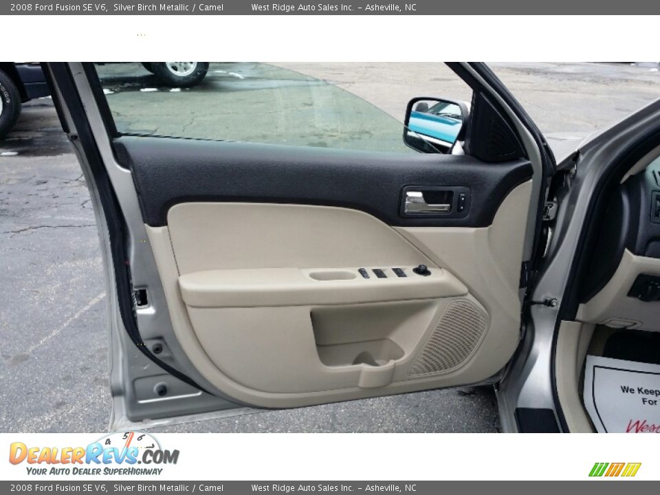 2008 Ford Fusion SE V6 Silver Birch Metallic / Camel Photo #20